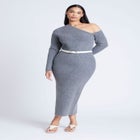 Off Shoulder Sweater Dress image number null