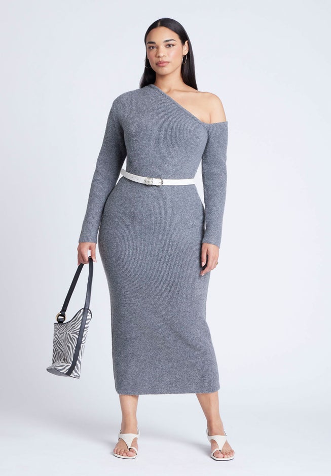 Off Shoulder Sweater Dress image number 4