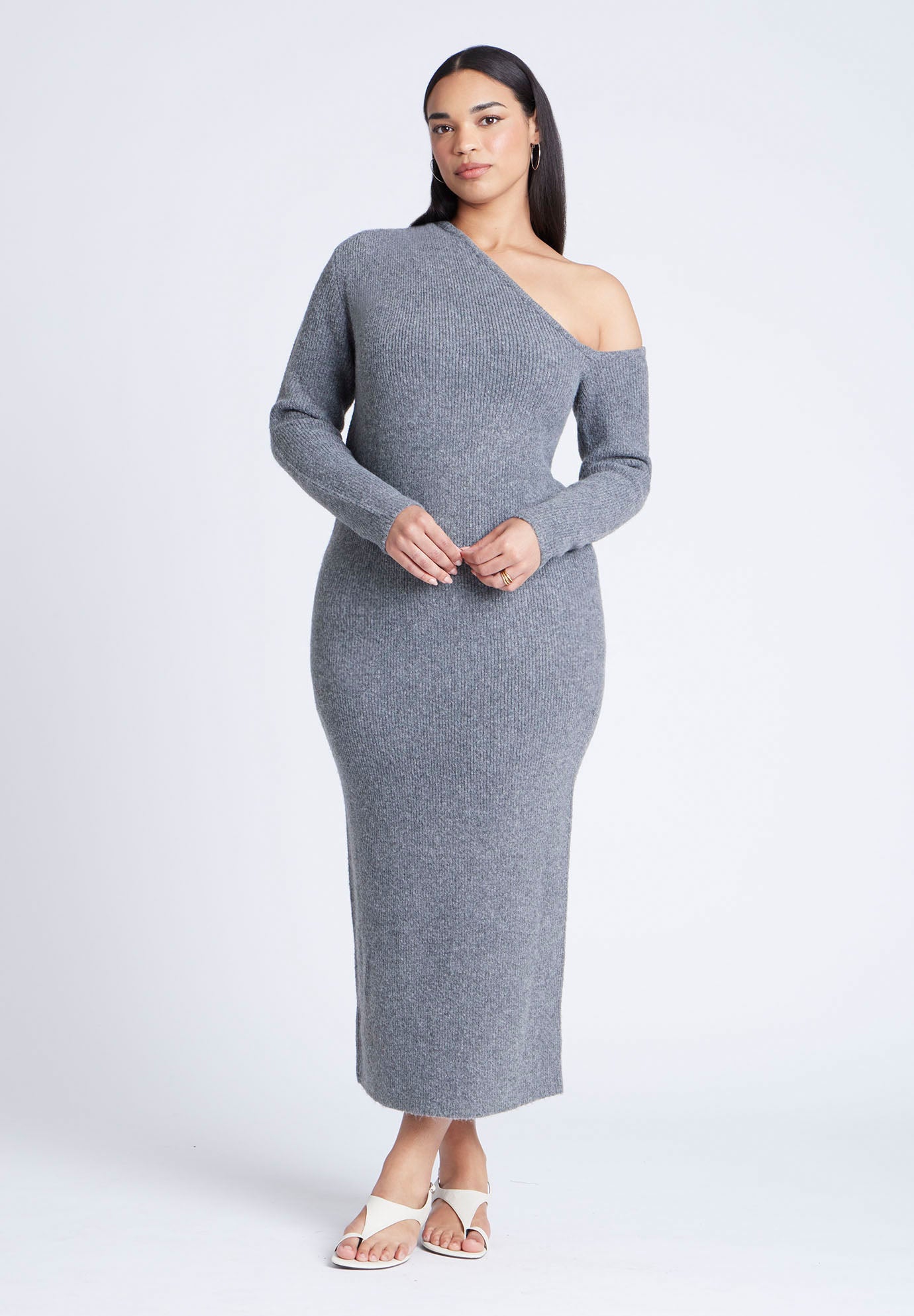 Off Shoulder Sweater Dress image number 0