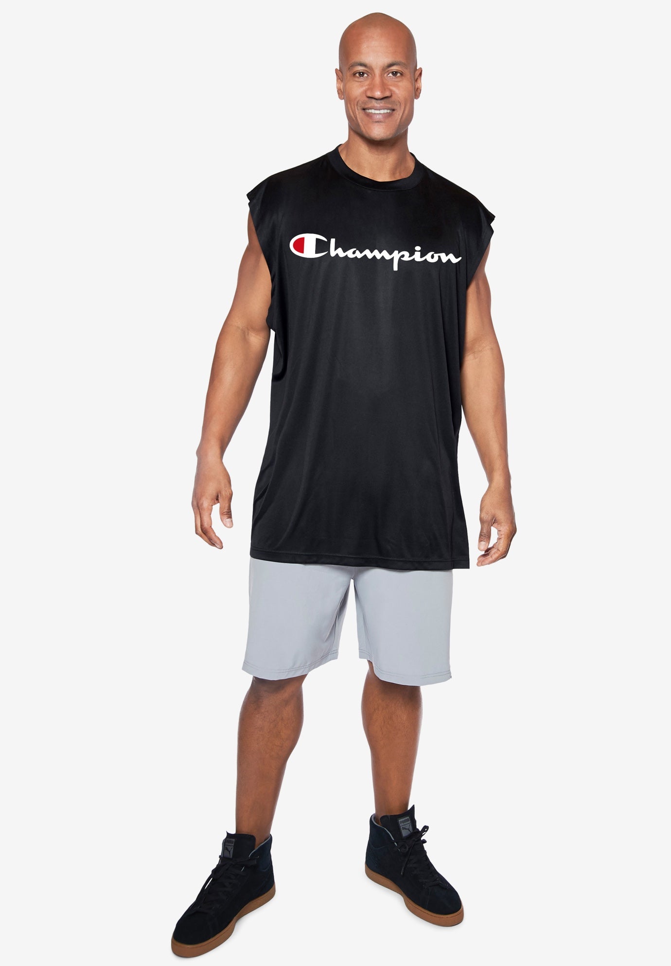 Champion® Script Logo Muscle Tee image number 0