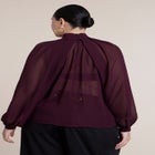 Draped Sleeve Chiffon Top image number 1