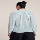 Draped Sleeve Chiffon Top image number 1