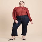 Draped Sleeve Chiffon Top image number null