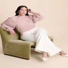 Draped Sleeve Chiffon Top image number null