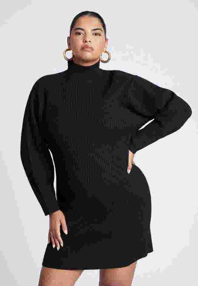 Turtleneck Mini Sweater Dress image number 1