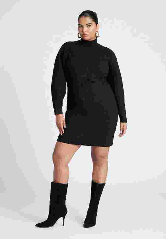 Turtleneck Mini Sweater Dress image number 0