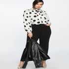 Printed Tie Neck Blouse image number null