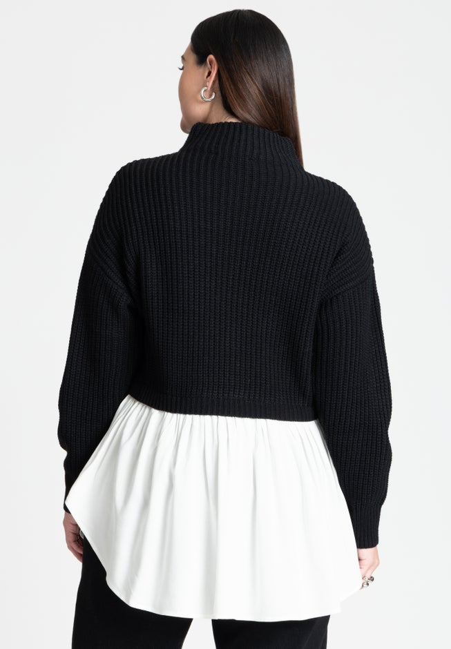 Twofer Skirted Sweater image number 1