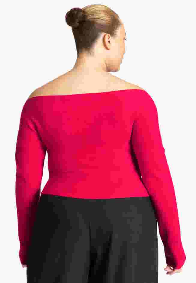 Wrap Front Cropped Sweater image number 1