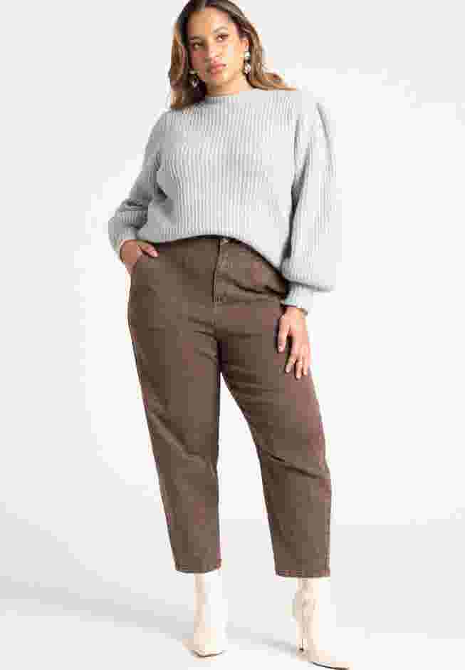 Puff Sleeve Chunky Sweater image number 2
