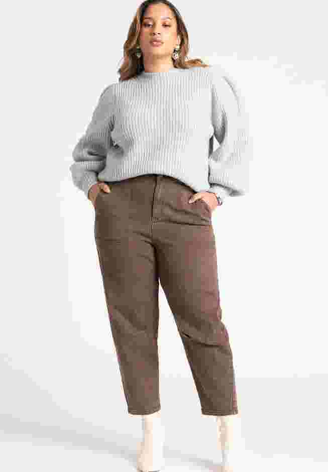 Puff Sleeve Chunky Sweater image number 3