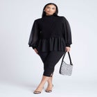Twofer Sweater With Chiffon image number 3