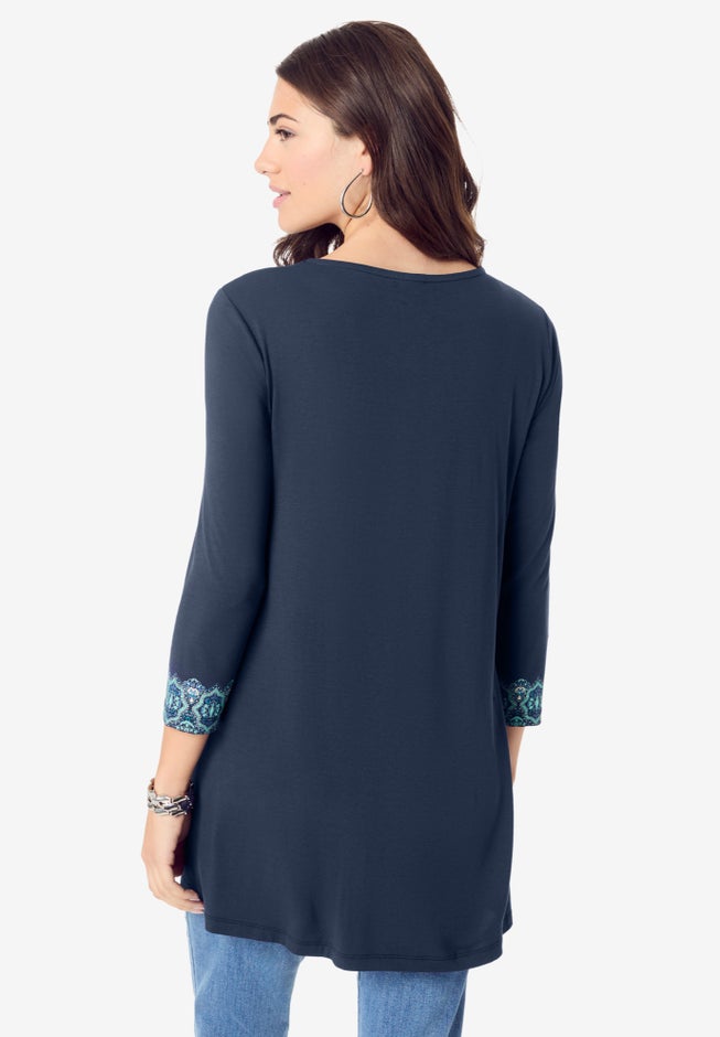 Criss Cross Ultra Drape Swing Tunic image number 1