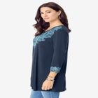 Criss Cross Ultra Drape Swing Tunic image number null