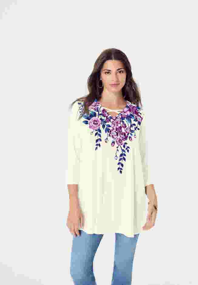 Criss Cross Ultra Drape Swing Tunic image number 0