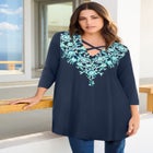 Criss Cross Ultra Drape Swing Tunic image number 0