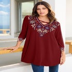 Criss Cross Ultra Drape Swing Tunic image number null