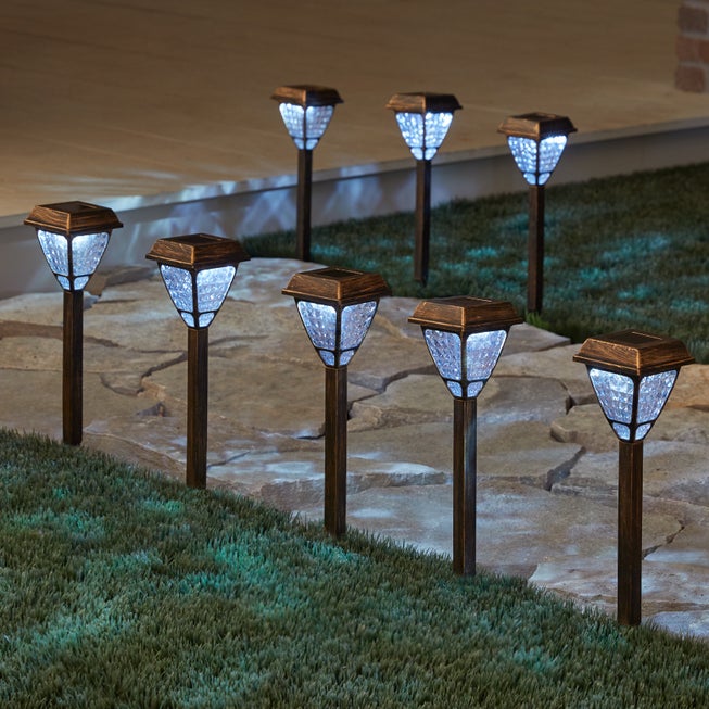 Bronze Solar Lights, Set of 8 image number null