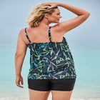 Lightweight Blouson Tankini Top image number null