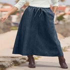 Drawstring Denim Skirt image number null