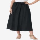 Drawstring Denim Skirt image number null