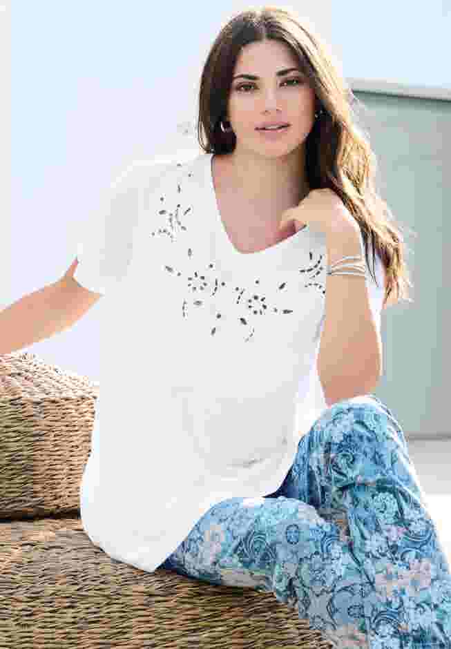 Eyelet Swing Tee image number 2