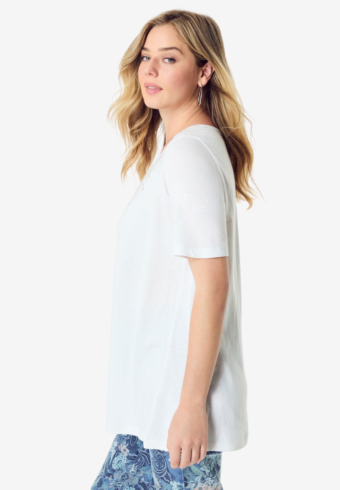 Eyelet Swing Tee image number 2