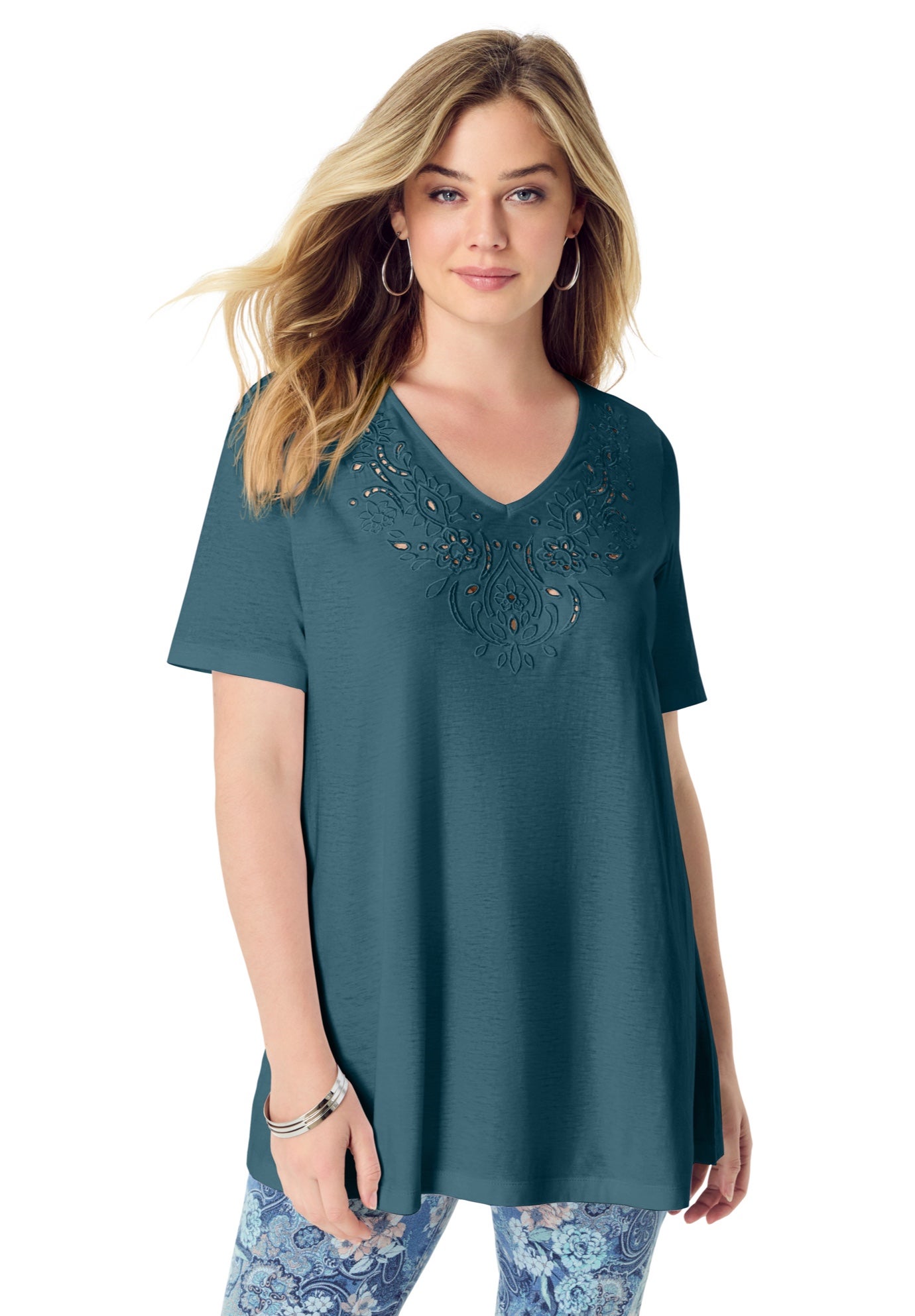 Eyelet Swing Tee image number 0