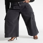 Wide Leg Cargo Jean image number null