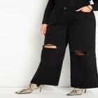 Wide Leg Distressed Jean image number null