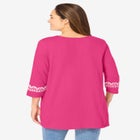 Embroidered Knit Tunic image number null
