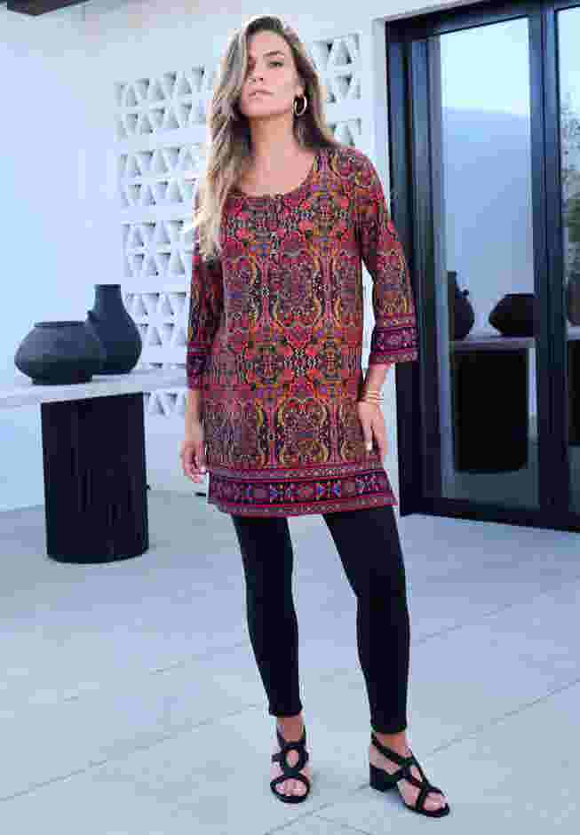 Henley Ultra Drape Tunic image number 1