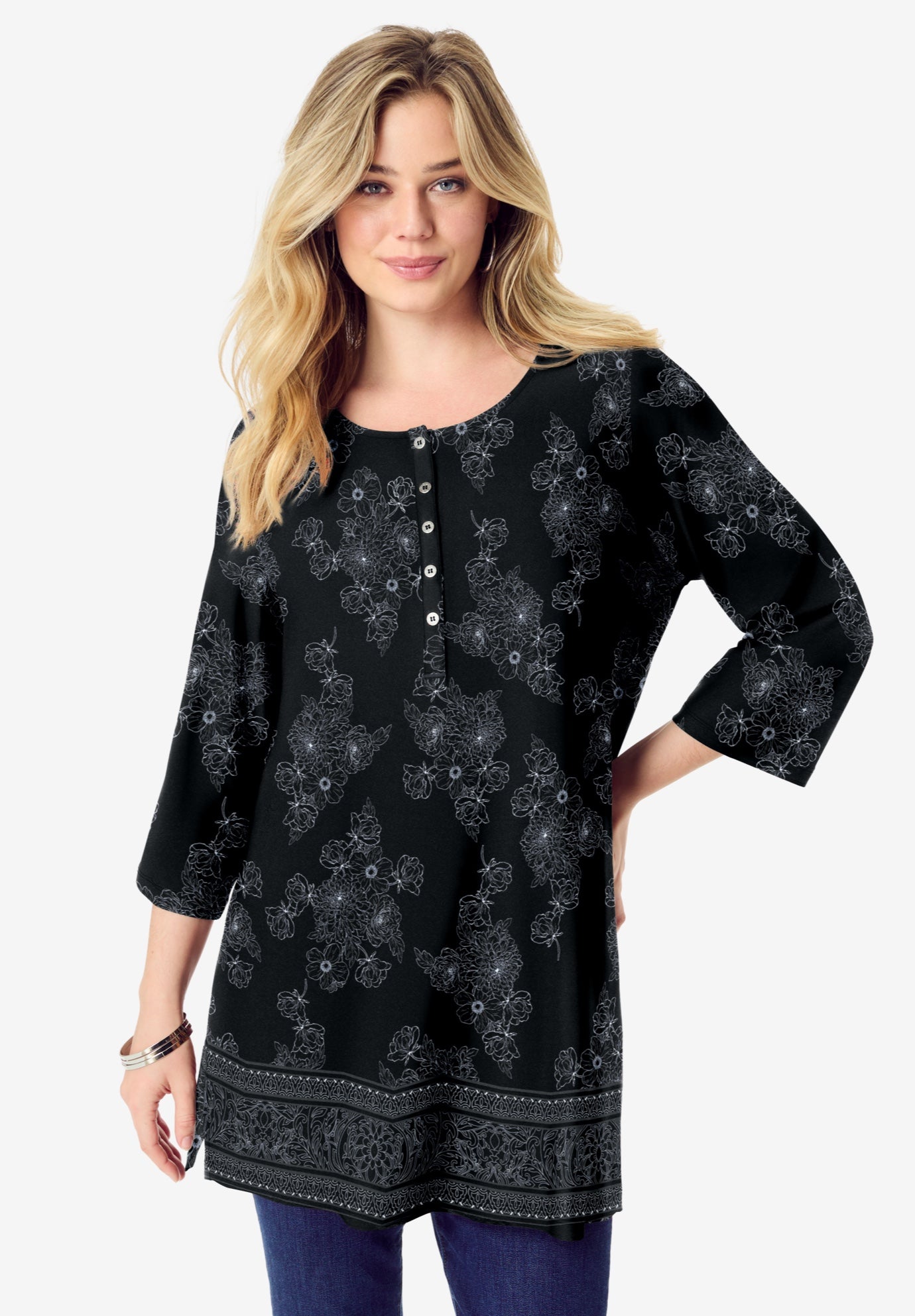 Henley Ultra Drape Tunic image number 0