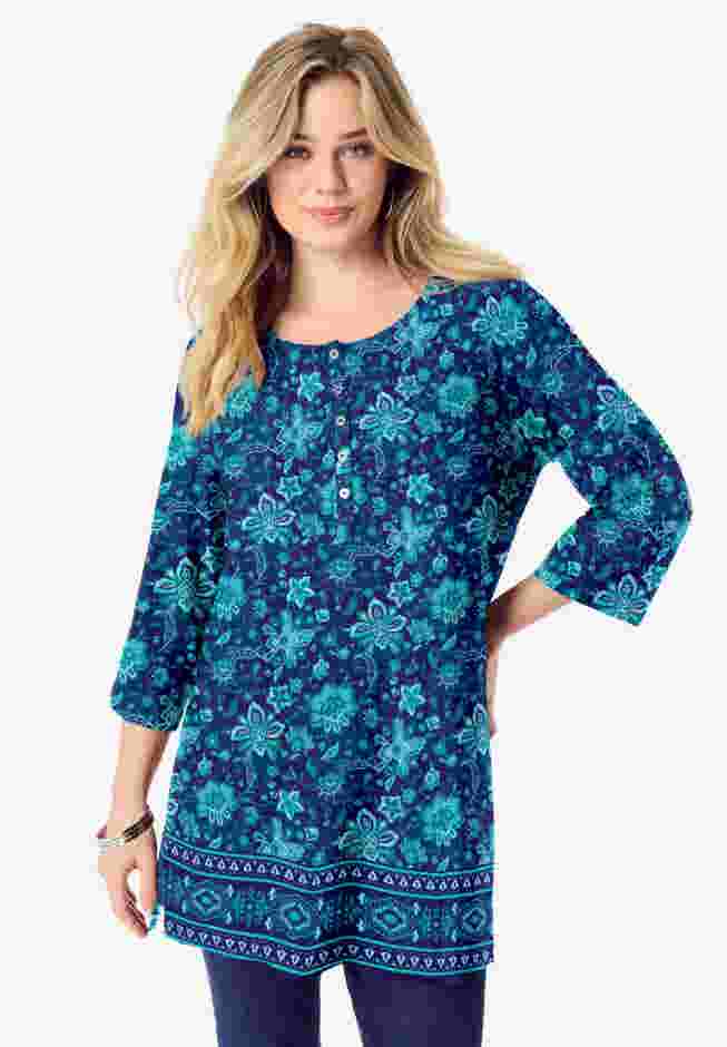 Henley Ultra Drape Tunic image number 0
