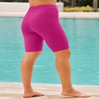 High-Waist Full-Coverage Swim Bike Short image number null