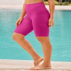High-Waist Full-Coverage Swim Bike Short image number null