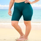 High-Waist Full-Coverage Swim Bike Short image number null