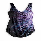 Sarong V-Neck Tummy Control One-Piece Swimsuit image number null