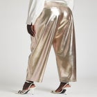 Metallic Faux Leather Trouser image number null