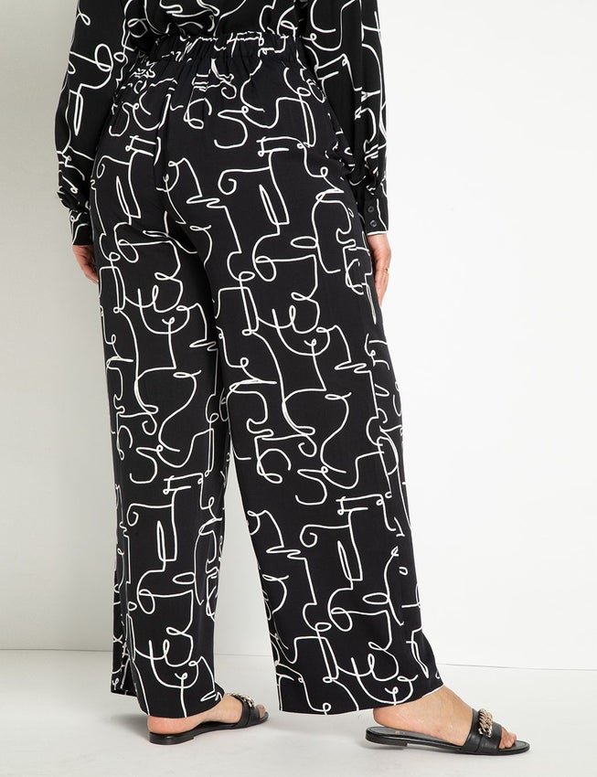 Printed Wide Leg Pant image number 2