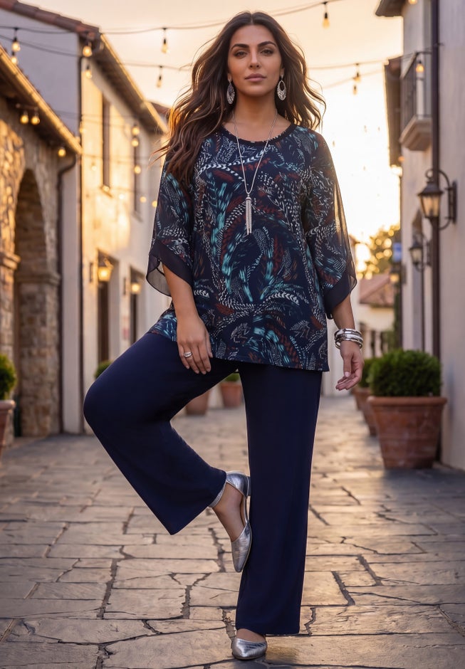 Dream Drape Flutter Sleeve Top image number 1