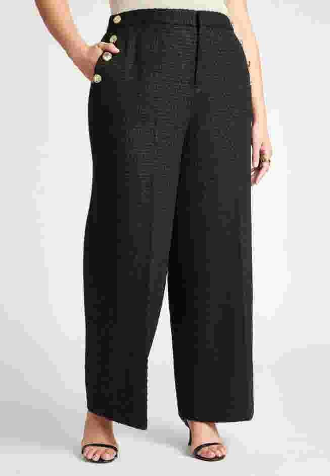 Button Detail Tweed Trouser image number 2