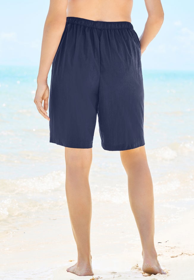 Taslon® Cover Up Board Shorts with Built-In Brief image number 1