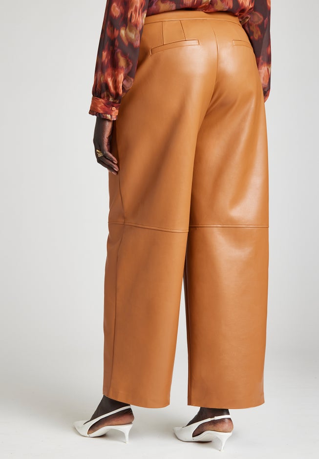 Faux Leather Wide Leg Pant image number 1