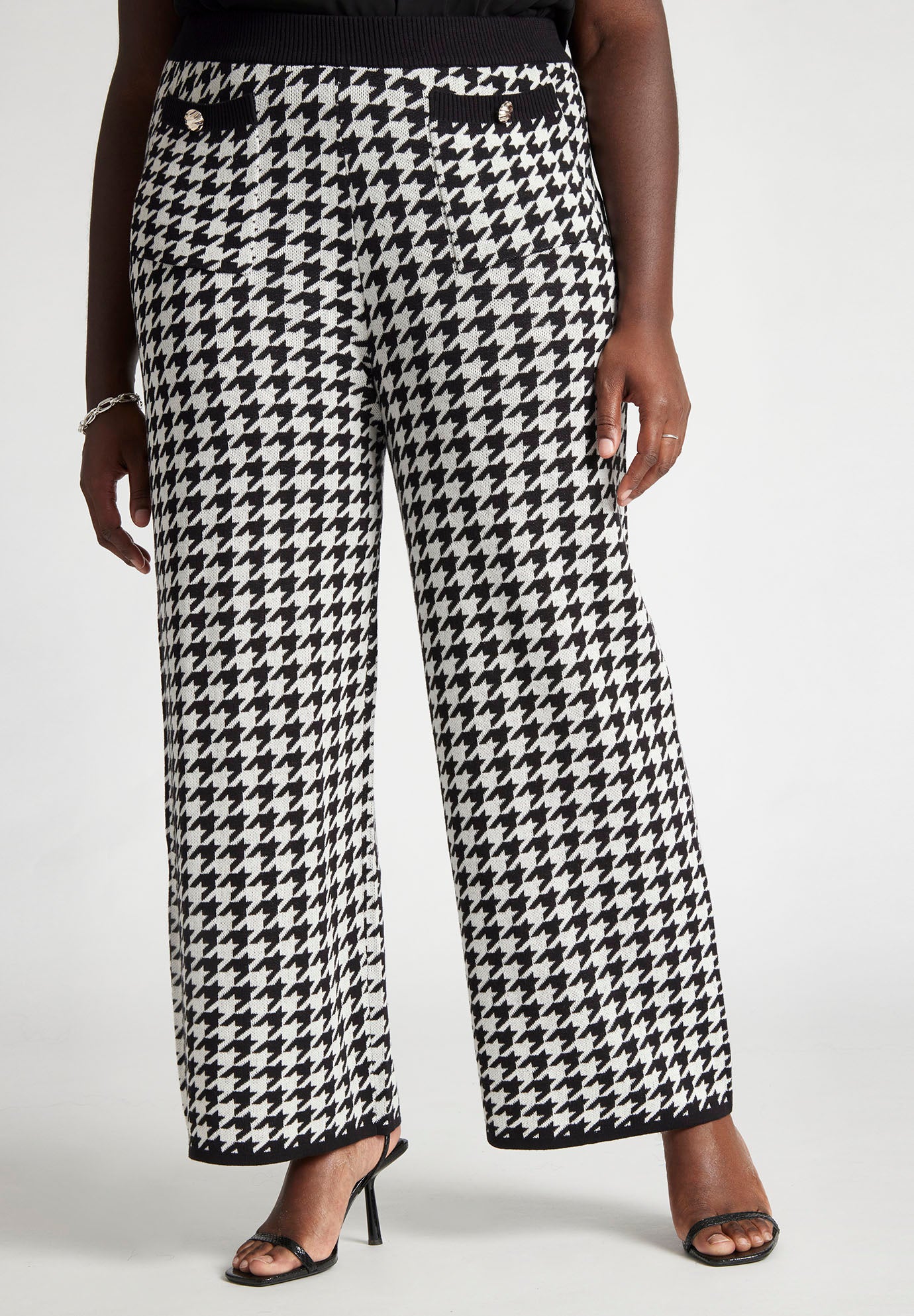 Knit Tweed Wide Leg Pant image number 2