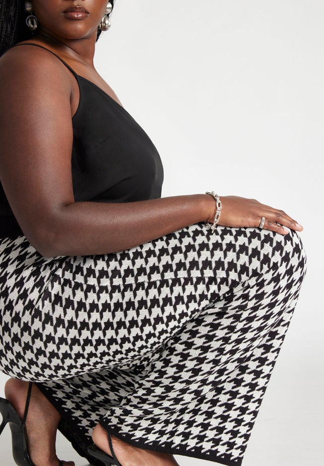 Knit Tweed Wide Leg Pant image number 3