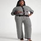 Knit Tweed Wide Leg Pant image number null