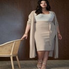 Tie Waist Midi Skirt image number null