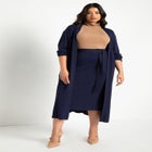 Tie Waist Midi Skirt image number null