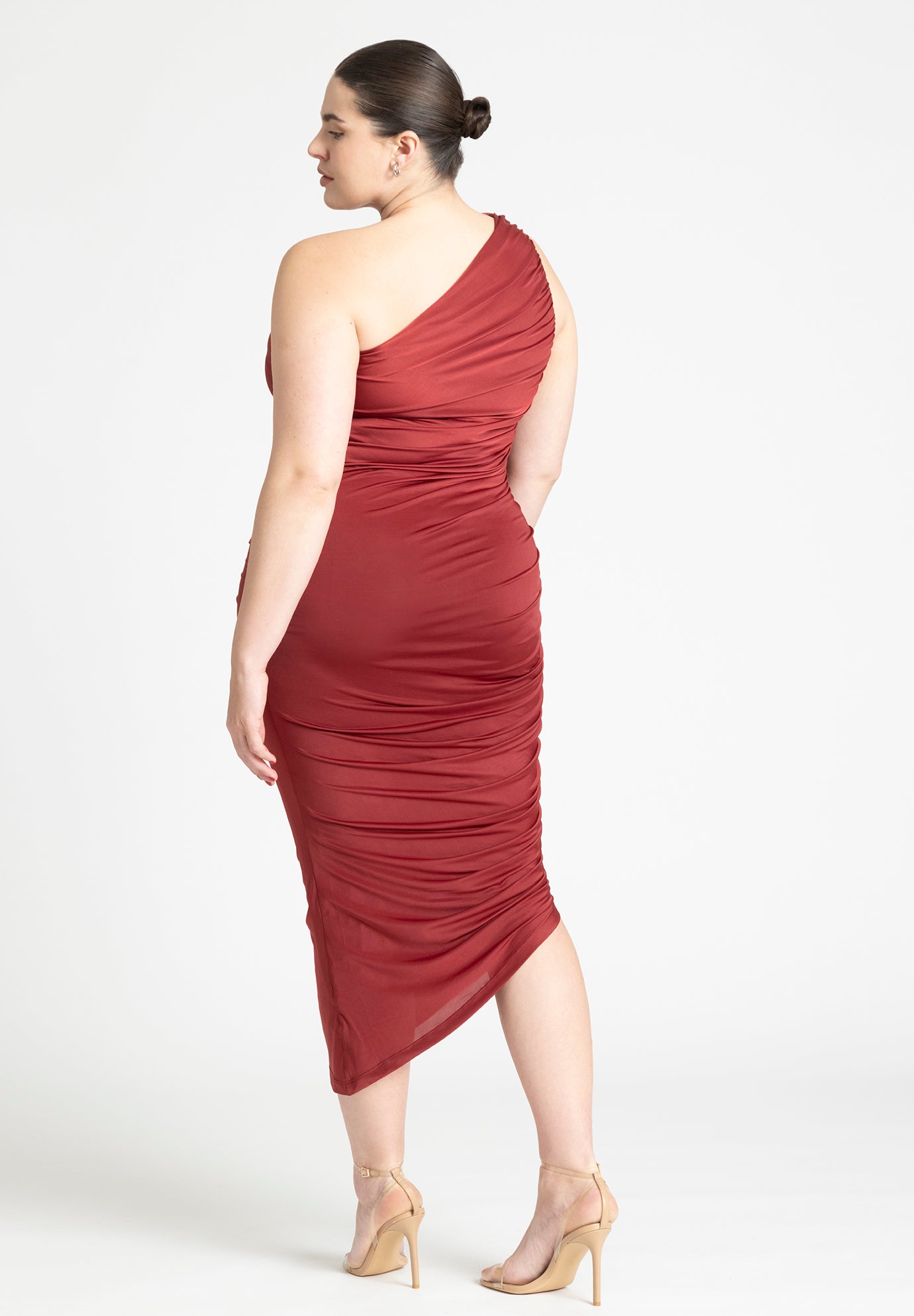 Ruched One Shoulder Dress image number 1